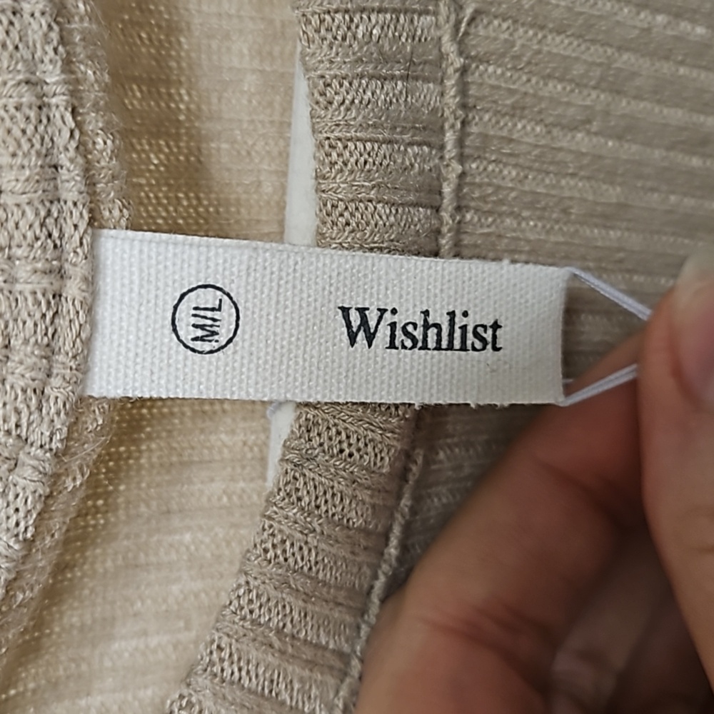 'Wishlist' Beige Ribbed Lounge Set - Picture 6 of 9